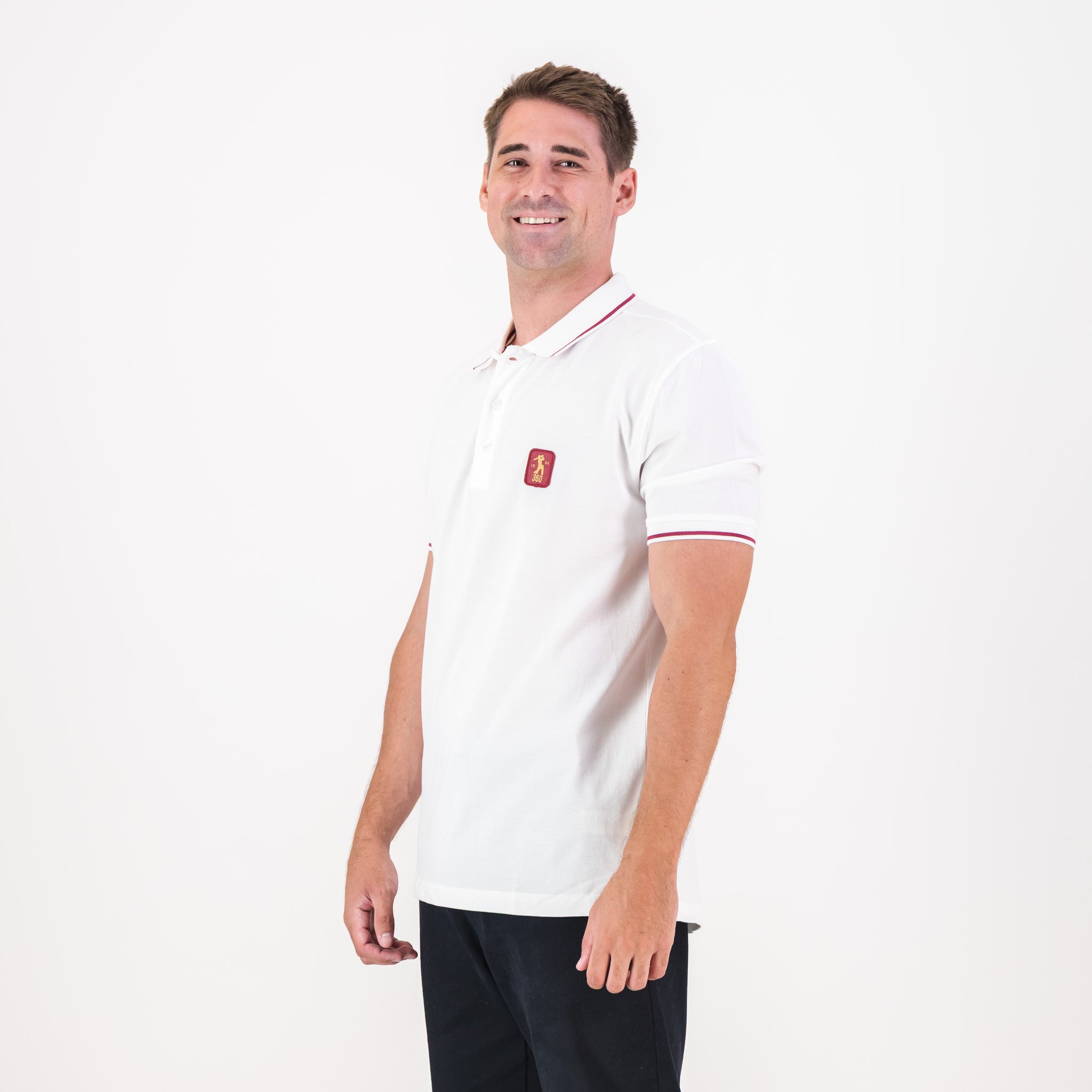 AB de Villiers 360 Small Logo Short Sleeve Polo